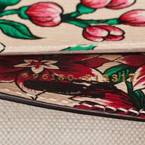 Gucci Multicolor Brit Roses Print Leather Ophidia Mini Square Shoulder Bag - Picture 10 of 10